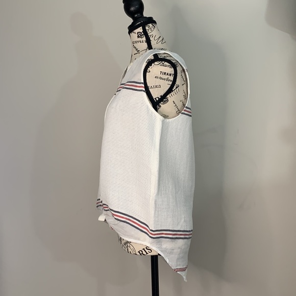 Lucky Brand Stripe Tie Front Blouse Size:S - Picture 4 of 12